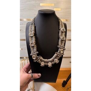 J. Crew Rock and Roll Crystal Statement Necklace Limited Edition